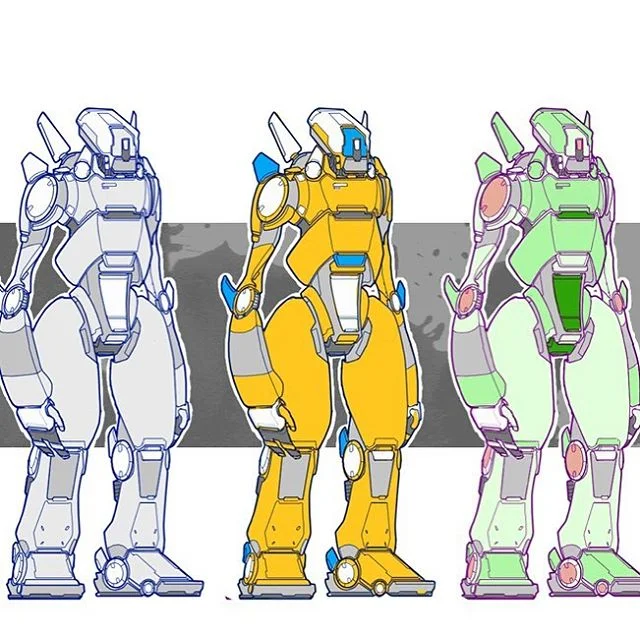 We sketched out a number of very different robot designs in prep for developing IOTA Project. We wanted to experiment with different looks, chunky vs sleek, boxy vs  curvy, etc. The way a robot looks matters to how it moves, where it carries its weig