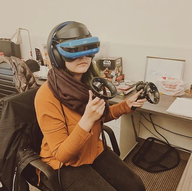 New headset GET! We welcome the newest addition to our #XR fam: the @acer Windows Mixed Reality headset! Have you tried a headset with inside-out tracking yet? What do you think?