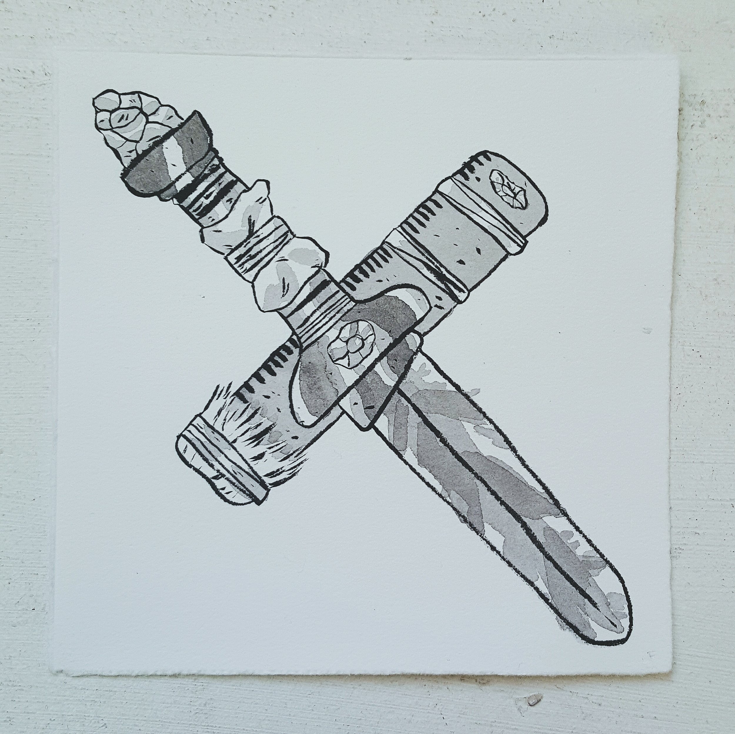 Inktober No. 14, Novice's Short Sword