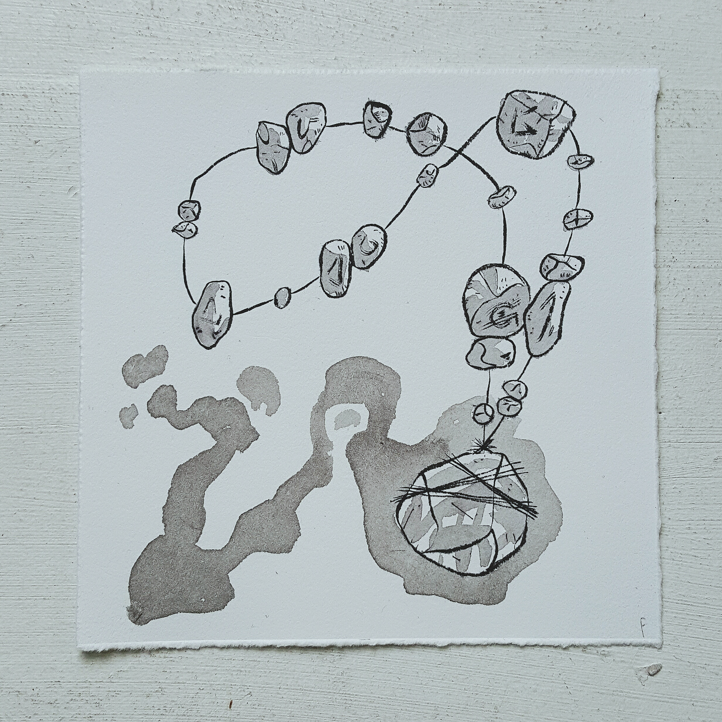 Inktober No. 17, Primitive Protection Beads - These rare beads use power that has been long since forgotten by modern man.