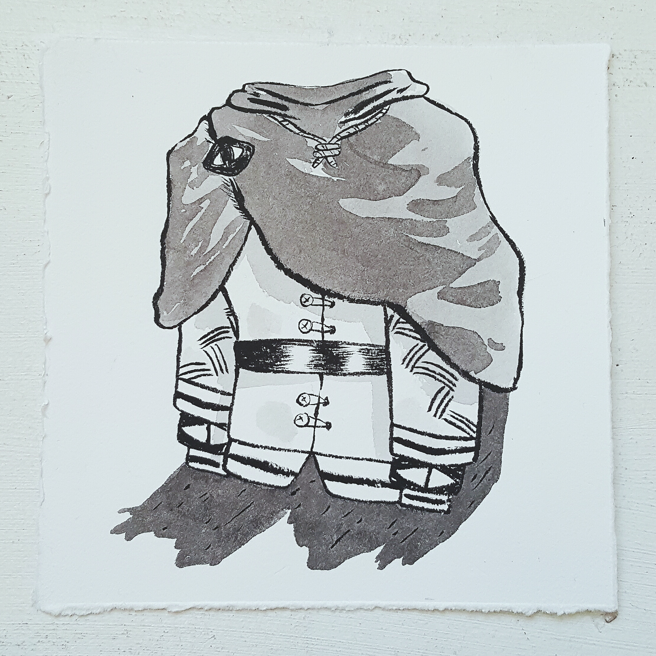 Inktober No. 26, Magister Mysterium Robes - A set of enchanted robes worn by the Magister Mysterium, or Master of Mysteries, the most powerful and knowledgeable magician of his age.
