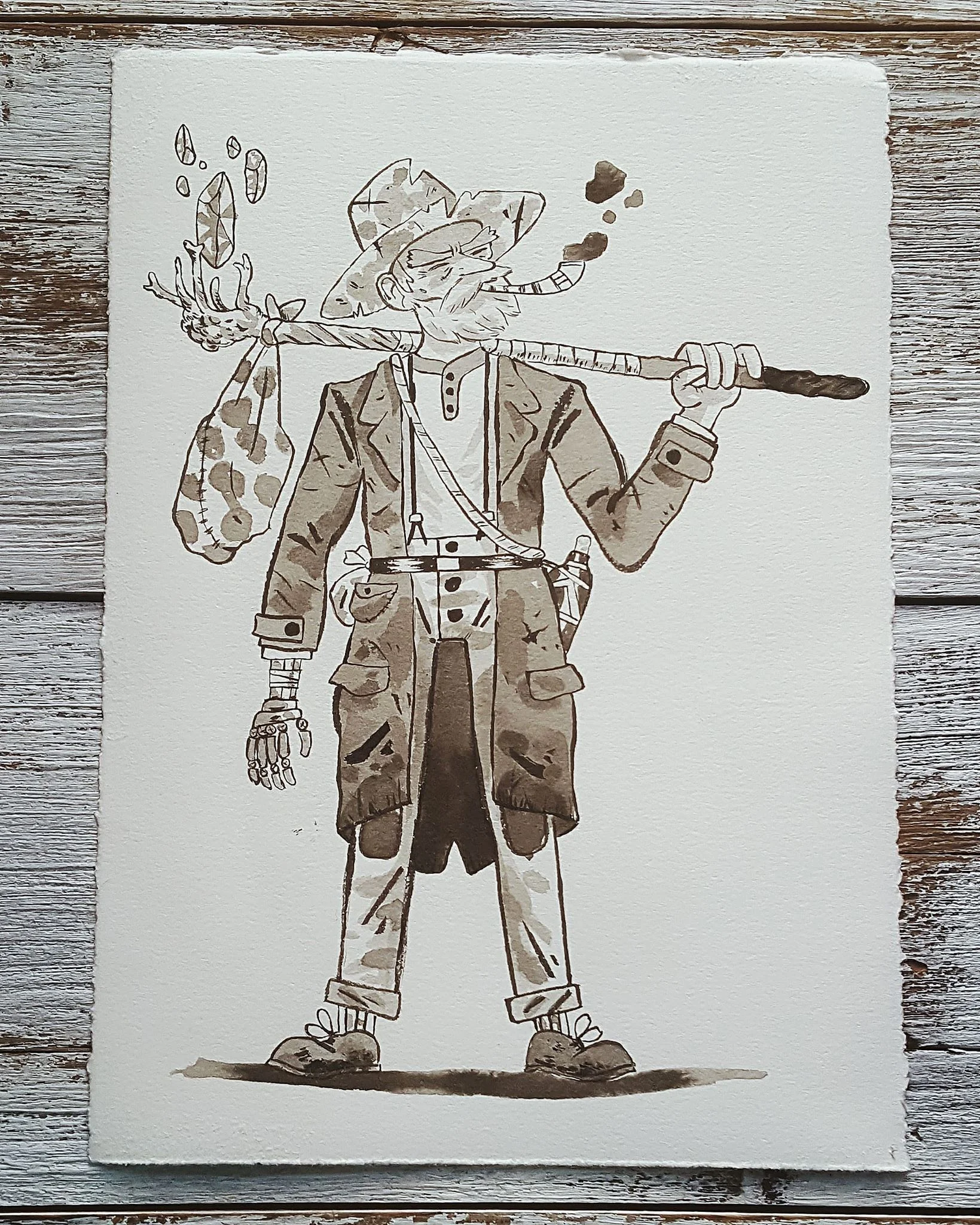 A Knight a Day No. 7, Elias The Vagabond Wizard - A decorated combat veteran who lives out his days traveling and embarking on dead-end adventures with any young and eager swordsman who will have him for a few coins.A Knight a Day No. 8, Spirit Warrior - A ghostly soldier summoned to do the bidding of a necromancer.