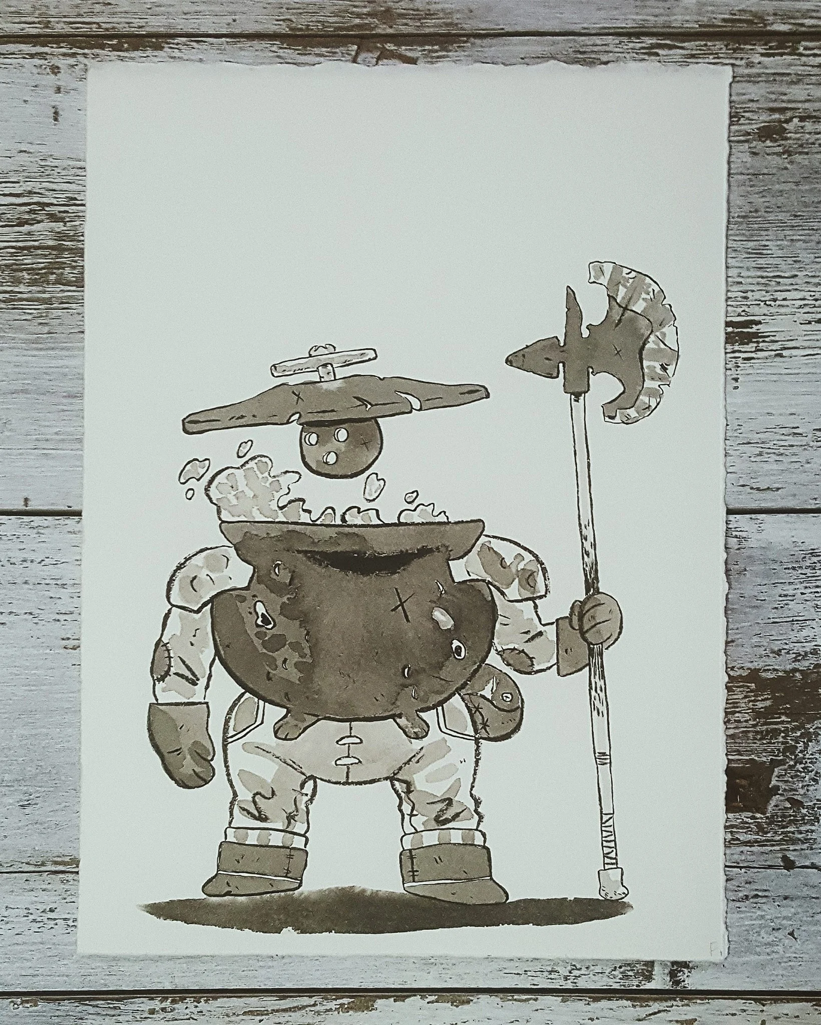 A Knight a Day No. 20, Pot Hobs: Stew Pot - Another enchanted pots used to protect the property of a witch.