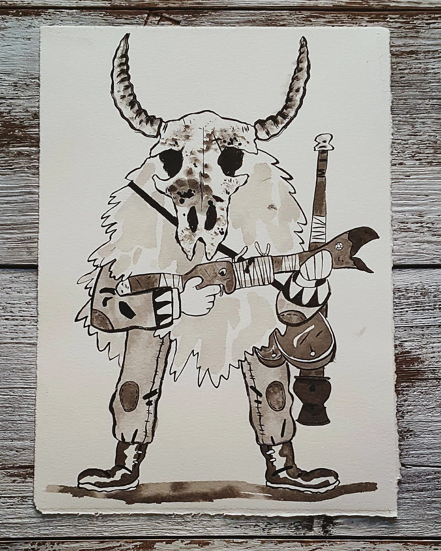 A Knight a Day No. 28, The Wild Guardian - Gregane lives alone in the northern wilderness, guarding a powerful secret that resides there. He comes from a long line of guardians of the woods and the secret inside, and he's the last living guardian. He can't leave the woods, but he needs to find someone to take up his place. He hopes that the spirits will provide another guardian before it's his time to pass.