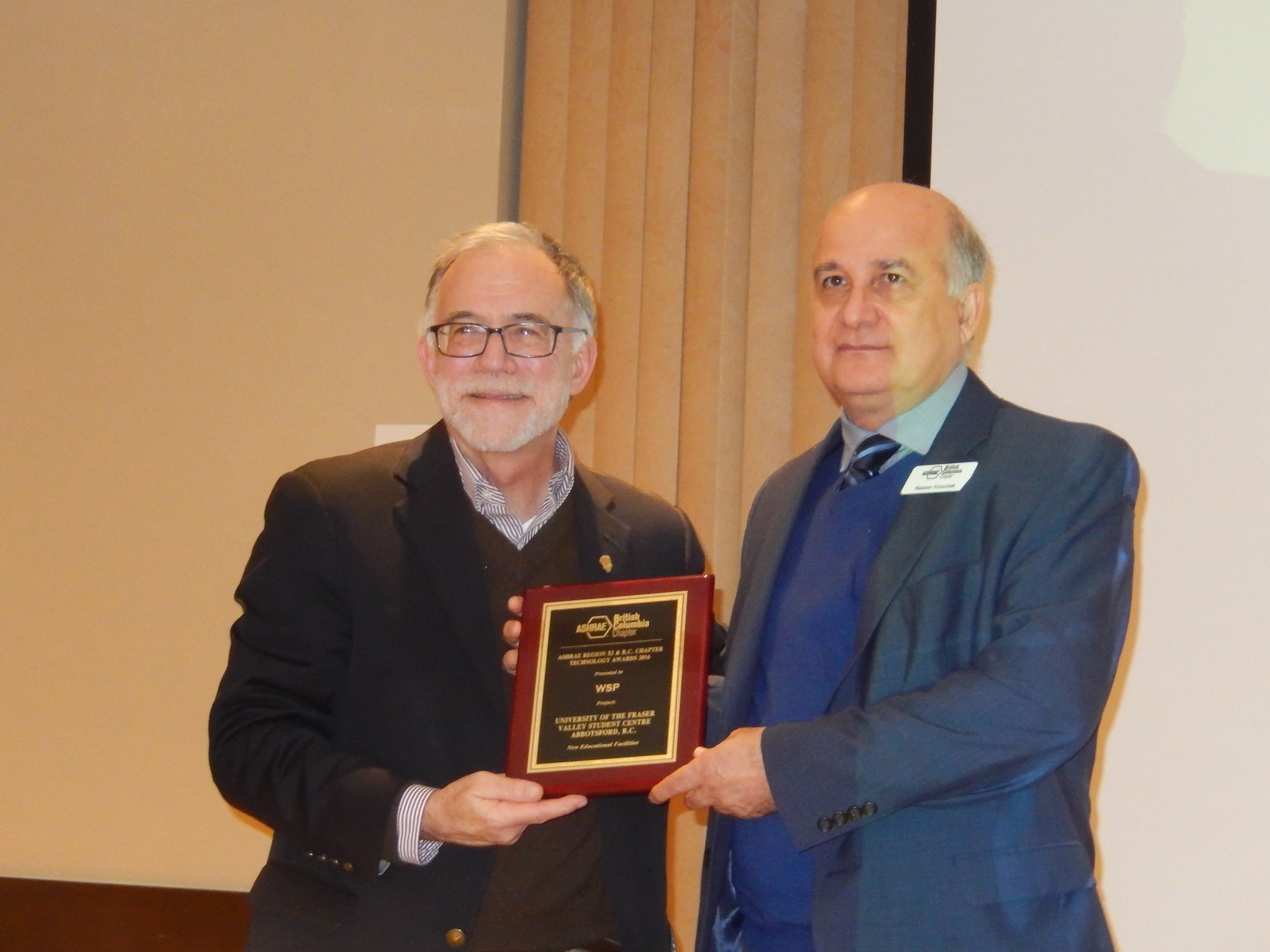 Tim Wentz, Nasser Koochek Technology Award.jpg