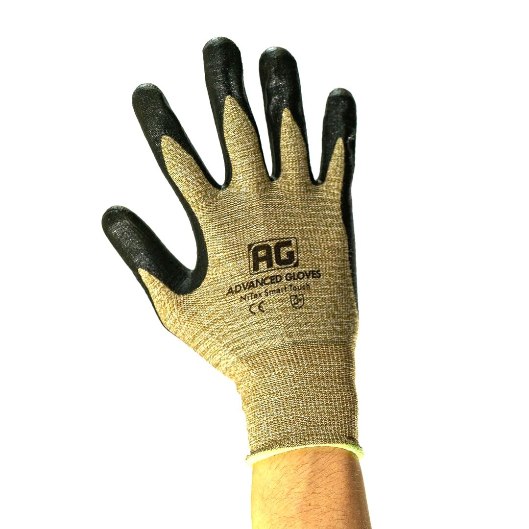 6 Pairs Nitrile Foam Coated Glove AG NiTex FT-200 All-finger Touchscreen Tech 