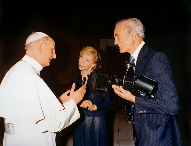 Bern and Ronny Schwartz with Pope Paul VI , Vatican City, Rome, 1978