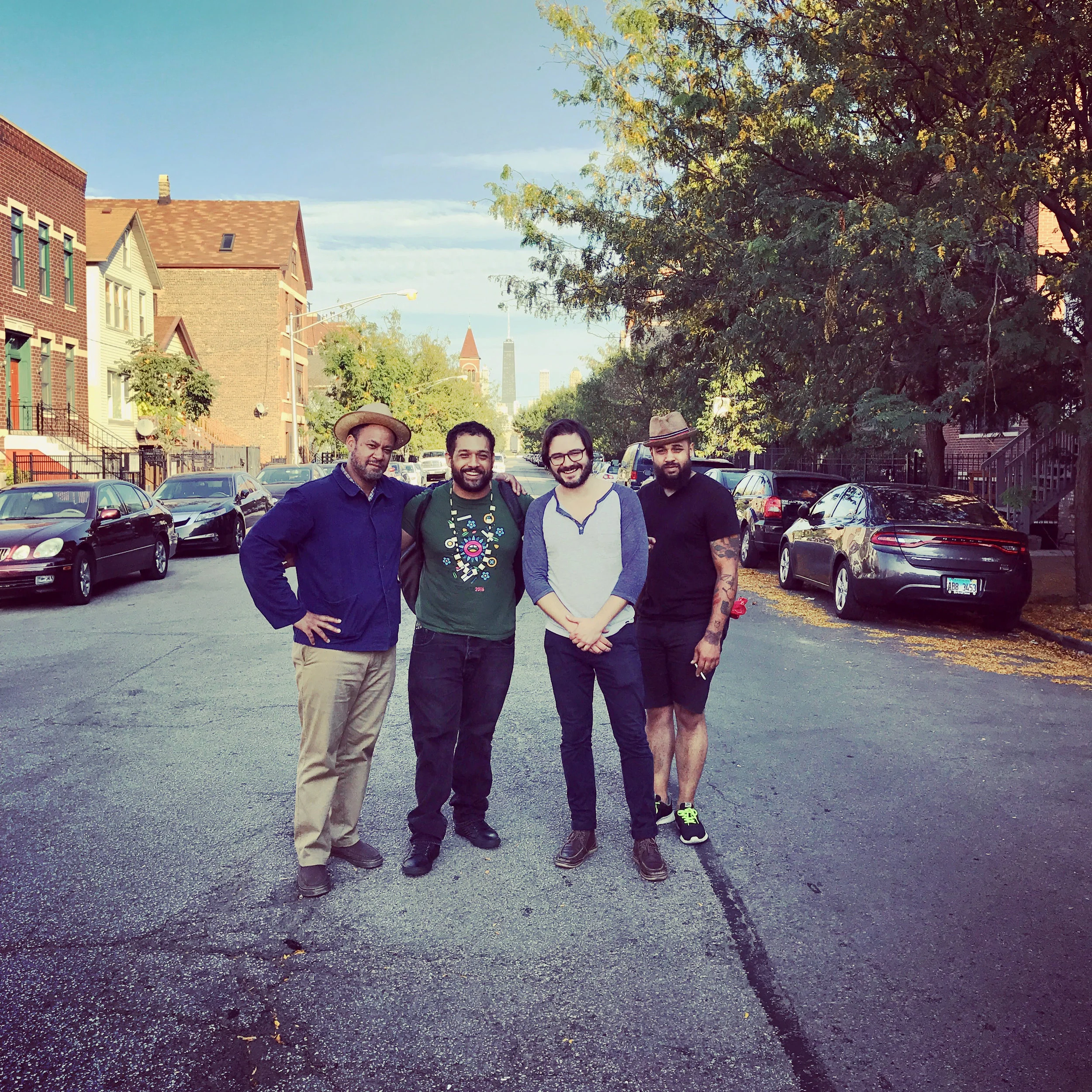 Mike Reed, Makaya McCraven, Jeremy Cunningham, and Mikel Patrick Avery. Sept, 2017.