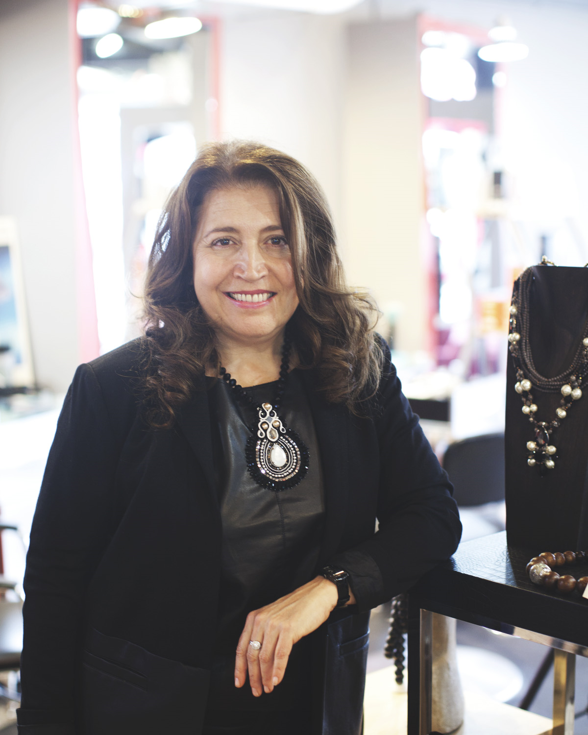 Fran Russo Owner & Buyer Fran has always had a passion for fashion and was thrilled to add some flair to the salon creating a mini boutique within RUSSO. She works hard behind the scenes and is still, after 8 years of buying, excited when clients leave with not only a beautiful new hairstyle but also a great new accessory.