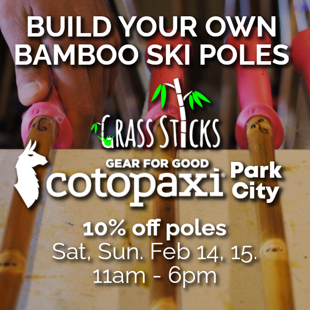 Build your own Bamboo Ski Poles at Cotopaxi (Park City)