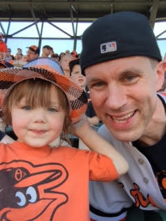 With my little love, Evelyn. Bennett in background taking it all in.
