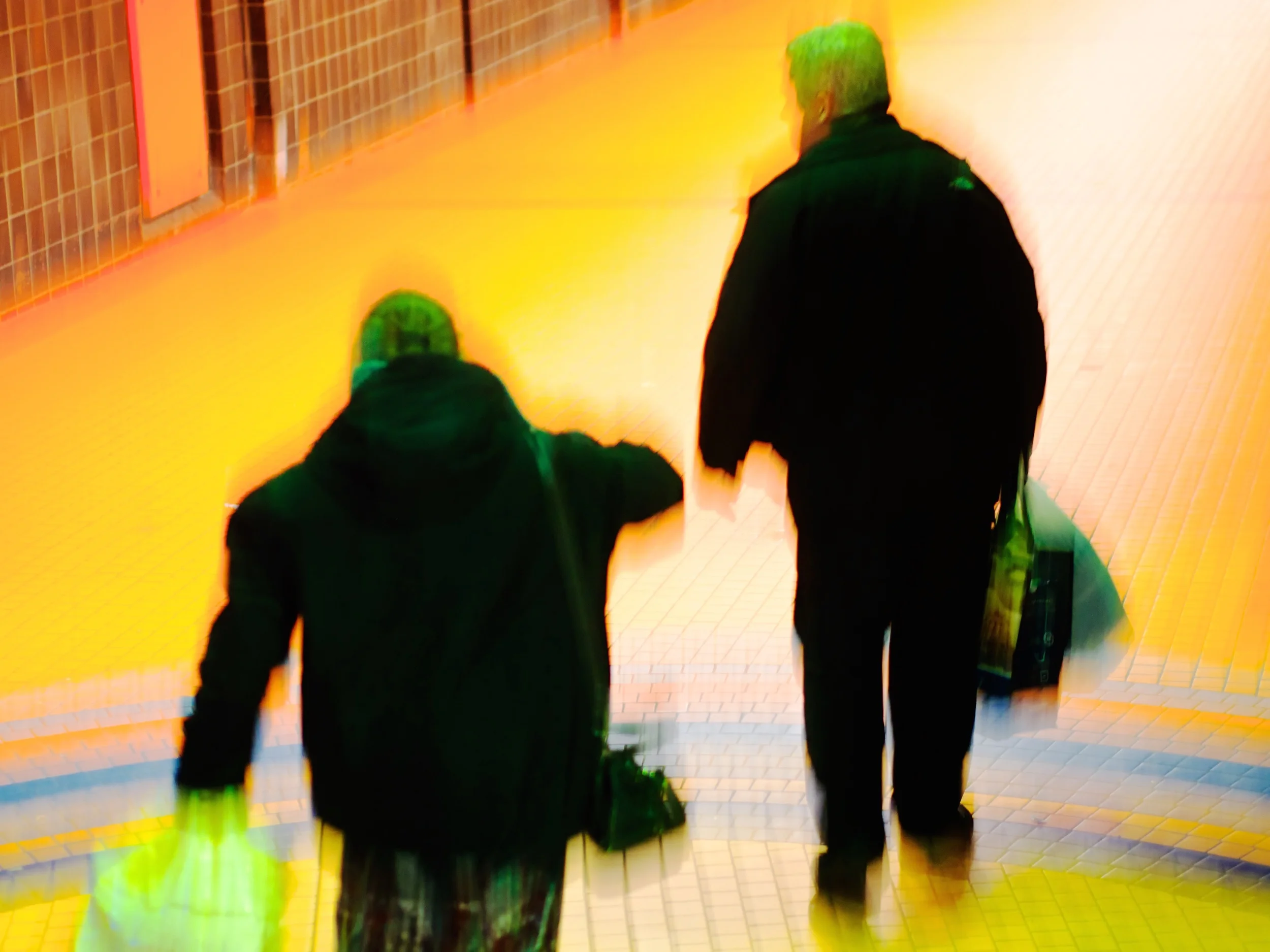 Couple en metro