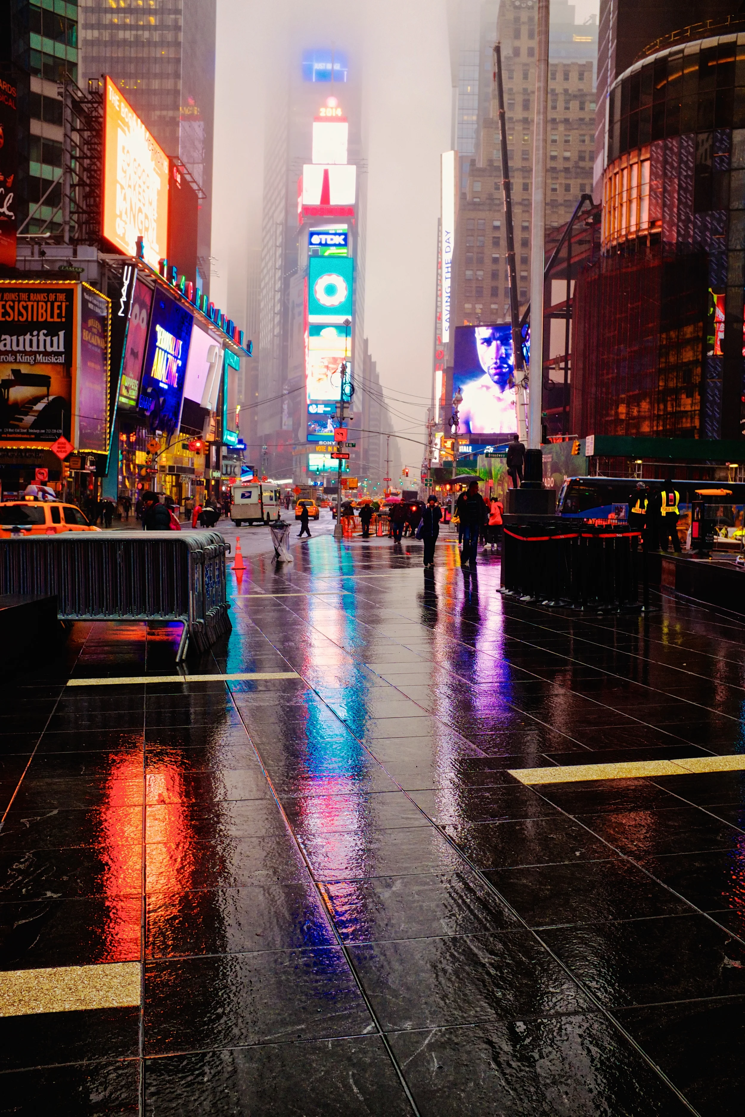 Broadway après la pluie