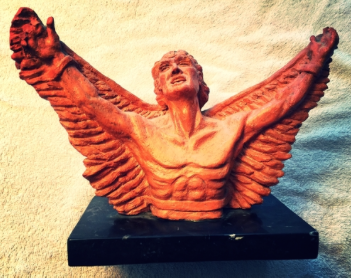 GWEN HAGEN Icarus, My Son 1965. Terracotta, 11 x 6 x 9