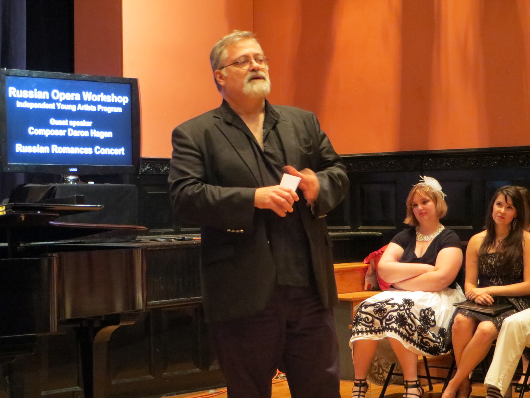Daron lectures on Eugene Onegin during the 2014 Russian Language Workshop.