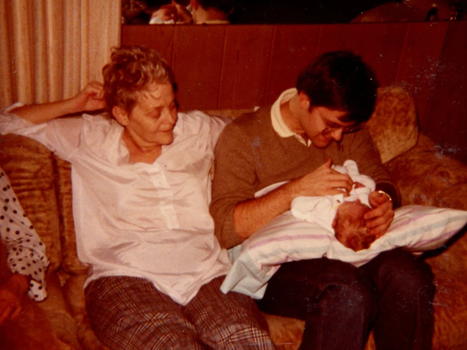 With my mother and nephew Ryan, the morning of the day she died.