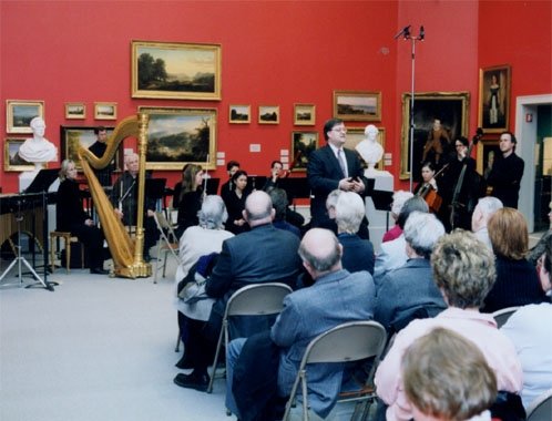 Daron offers remarks at the world premiere of the work in Albany in 2003.