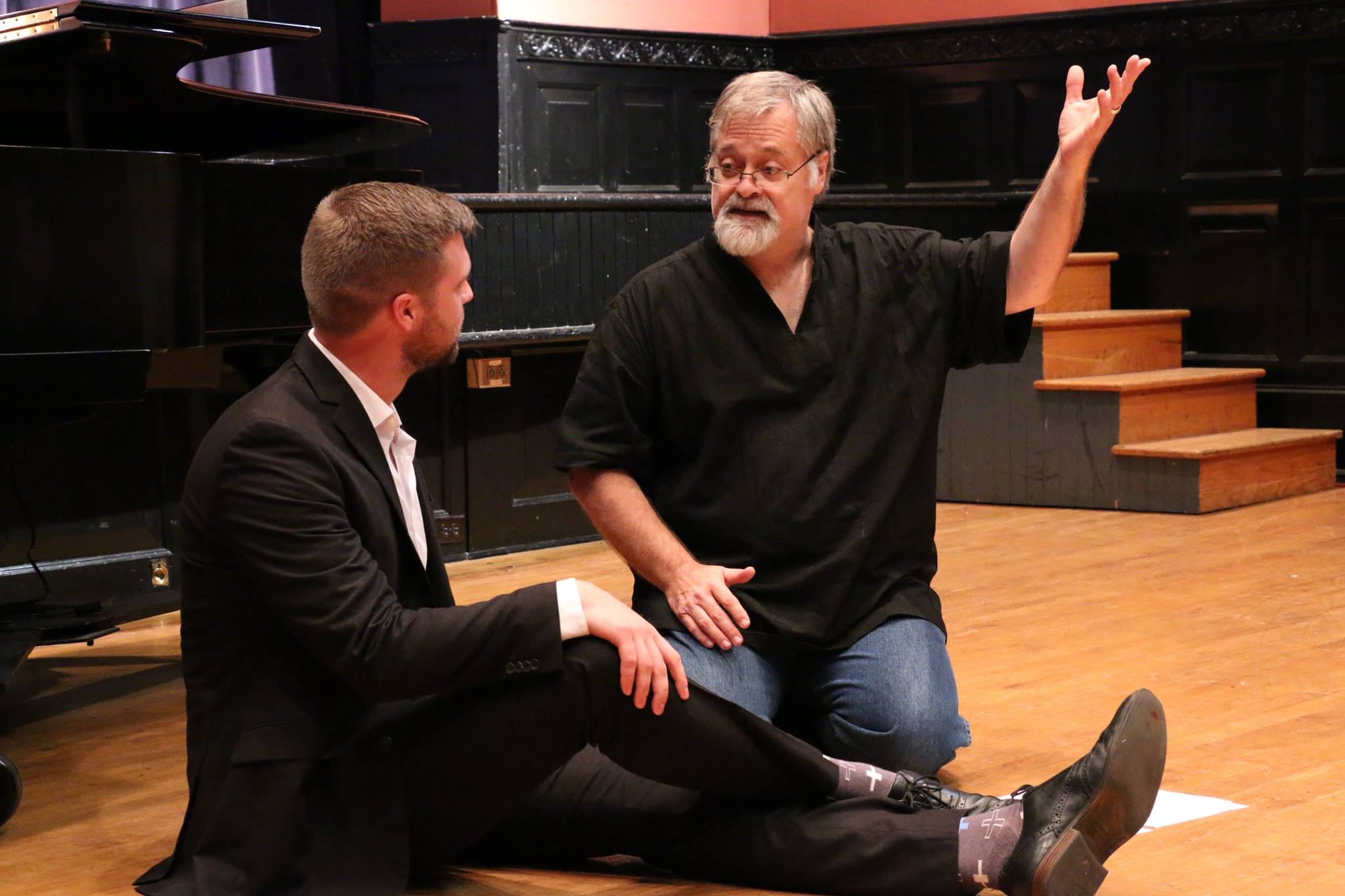 Leading a vocal masterclass for the Russian Opera Workshop at the Academy of Vocal Arts in Philadelphia.