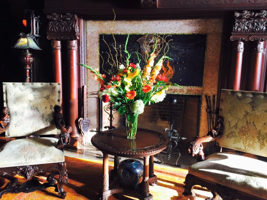 There are always beautiful seasonal arrangements at Yaddo built of flowers from the estate's gardens. (Photo: Hagen Collection)