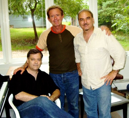 At Yaddo with fellow composers David Del Tredici and George Tsontakis, Autumn, 2006. (Photo credit: Gilda Lyons)