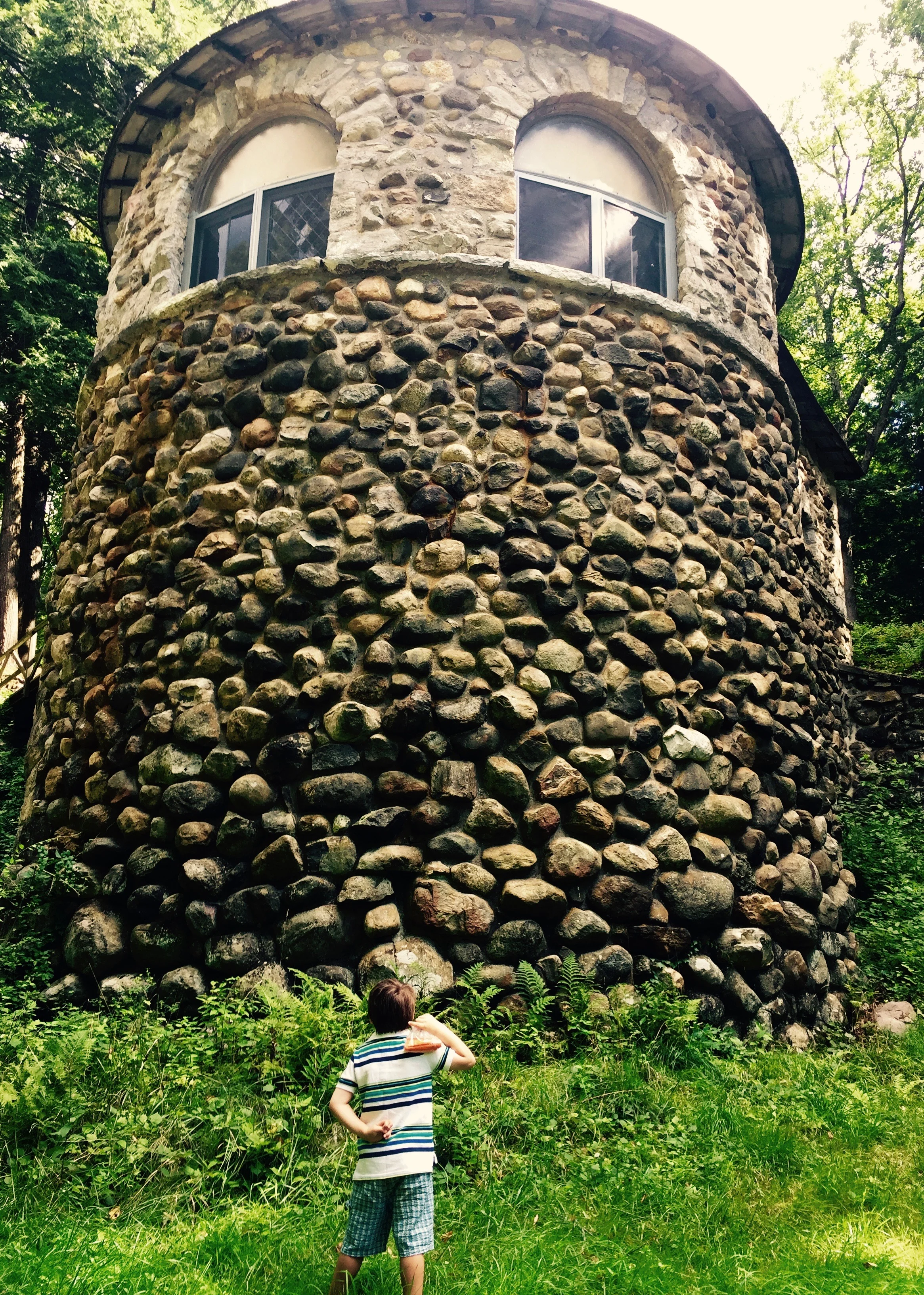 My younger son at Yaddo, Summer 2016.