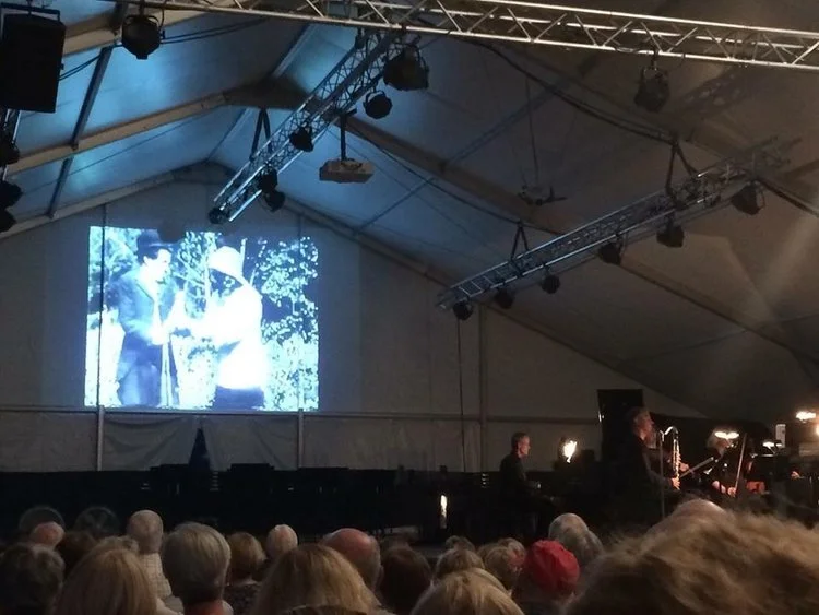 The 2015 Wintergreen world premiere of Daron's complete score to the Chaplin classic film The Tramp .