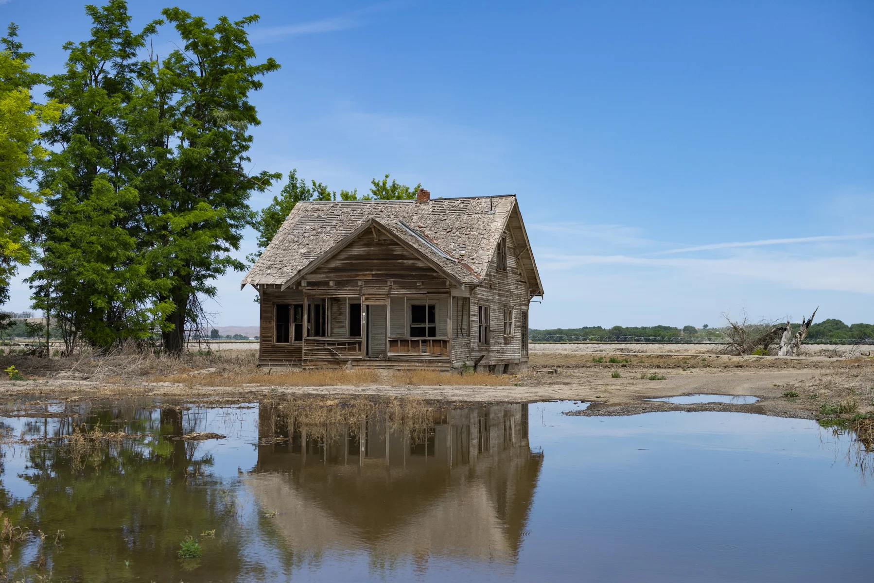 At the border of Oregon and Idaho, in Vale.