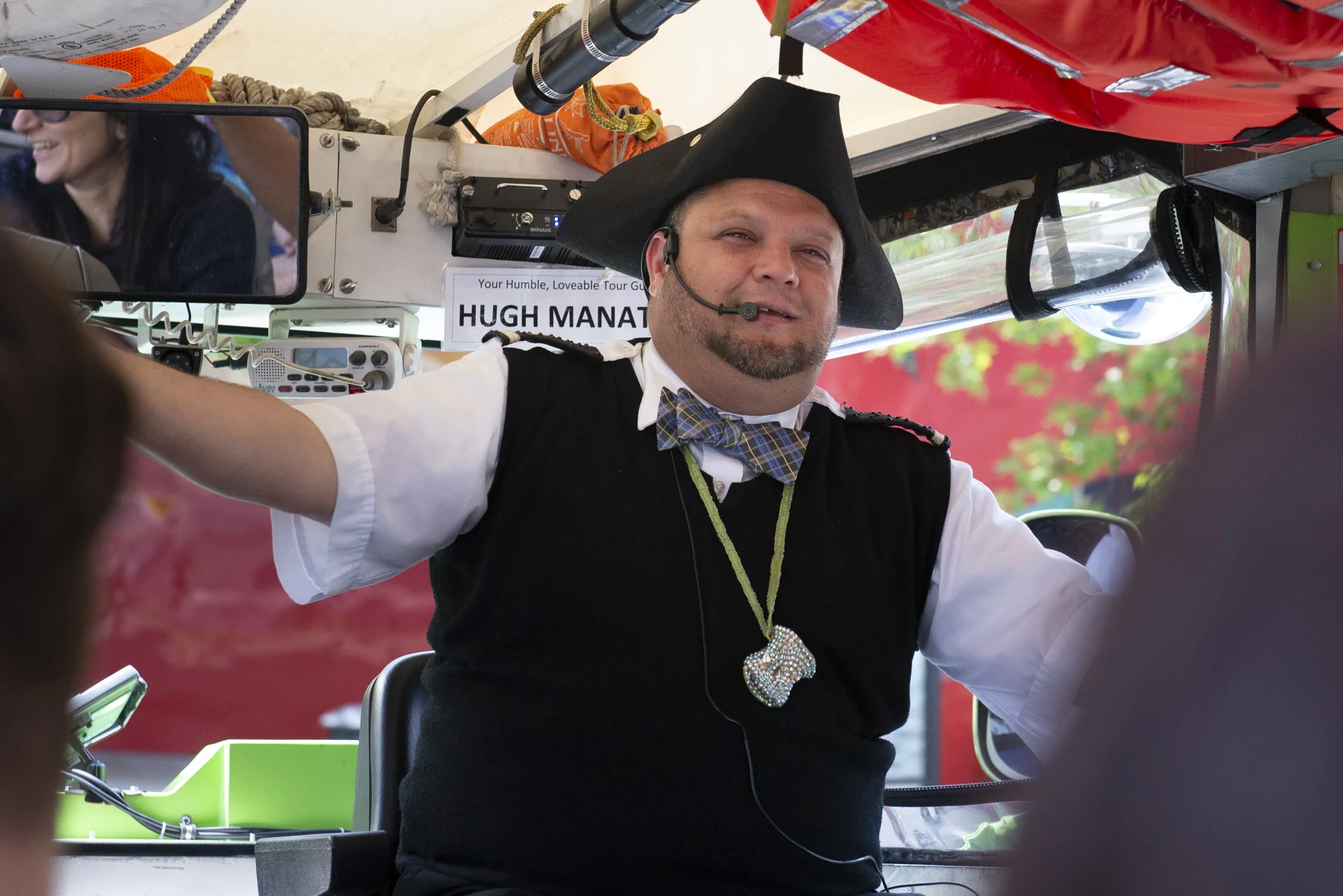 Our tour guide "Hugh Manatee"