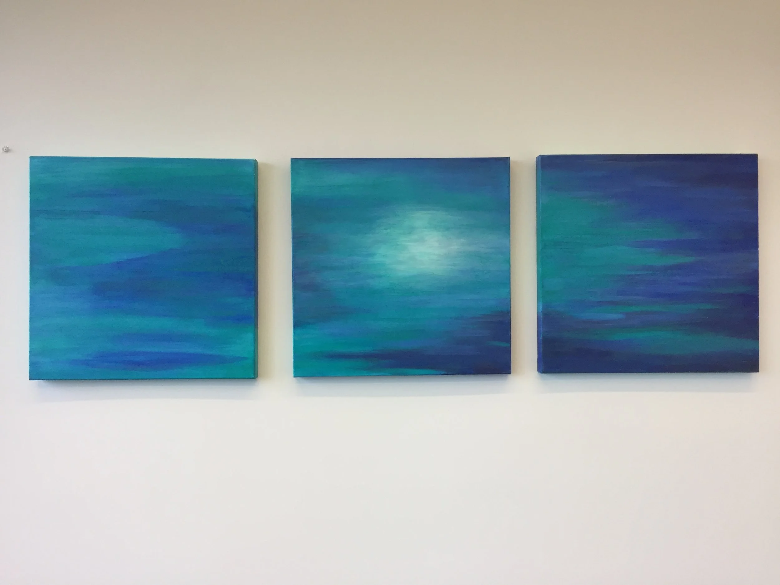 Secret Pool triptych