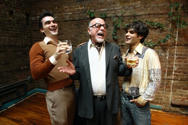  The cast of HIS GREATNESS, directed by Tom Gualtieri. (l. to r. Dan Domingues, Peter Goldfarb and Michael Busillo.) 