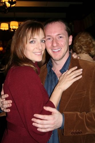  With Julia Murney, my college buddy and "old friend." 