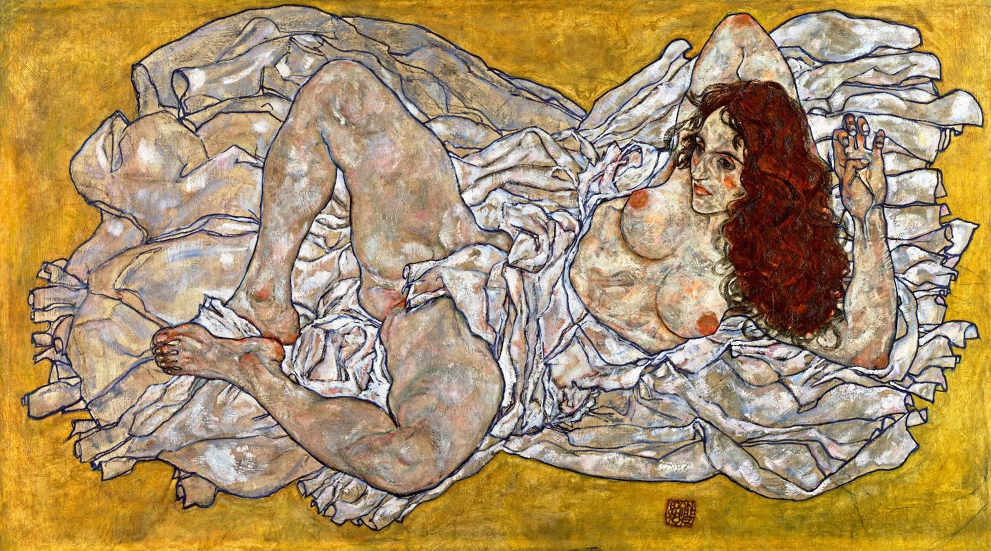 foto: leopold museum, wien, inv. 626 Egon Schiles "Liegende Frau" (1917).