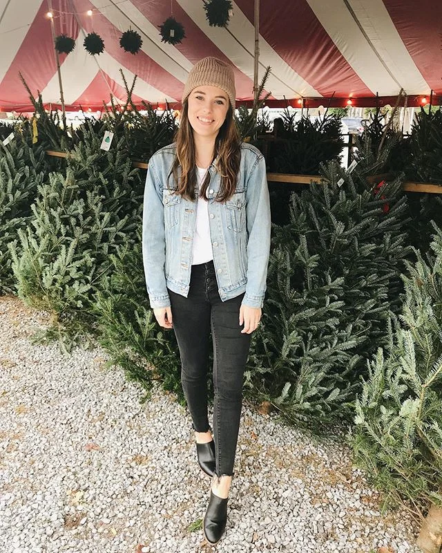 Christmas tree shopping with my babe.