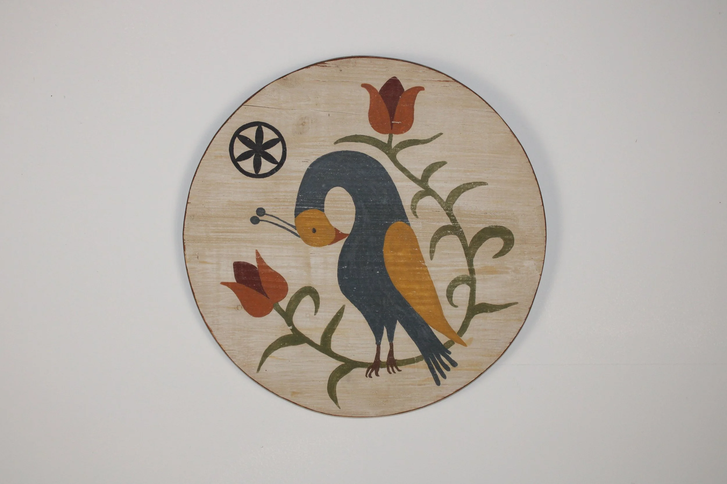 0005 Painted Bird Hex Sign XX"D