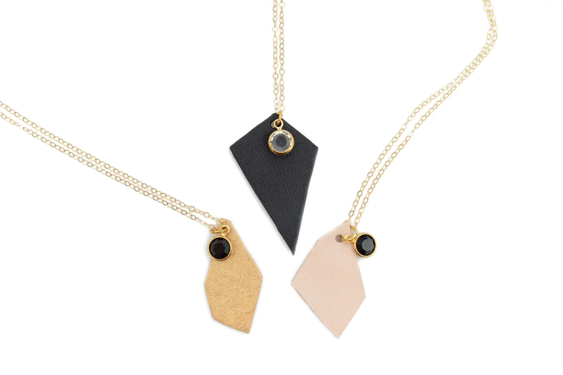 Mini Geometric Necklace with Swarovski