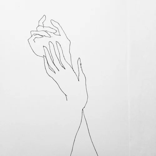 true minimalism - I have an obvious love for minimal design and clean, simple lines. On that front, FrédéricForest certainly delivers with his line drawings. Check out his work- @fredericforest . The simplest of line-making alludes to the female form and delicate hands, so many hands. The perfect makings of a future tattoo...