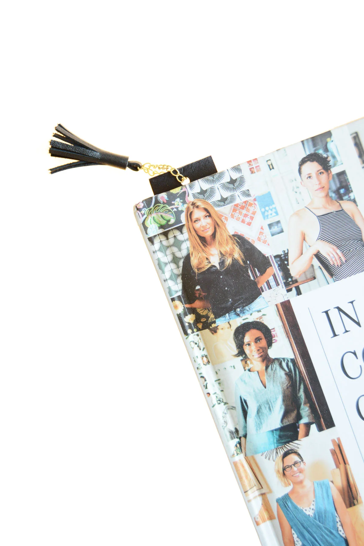 Leather Mantra Bookmark Tassel