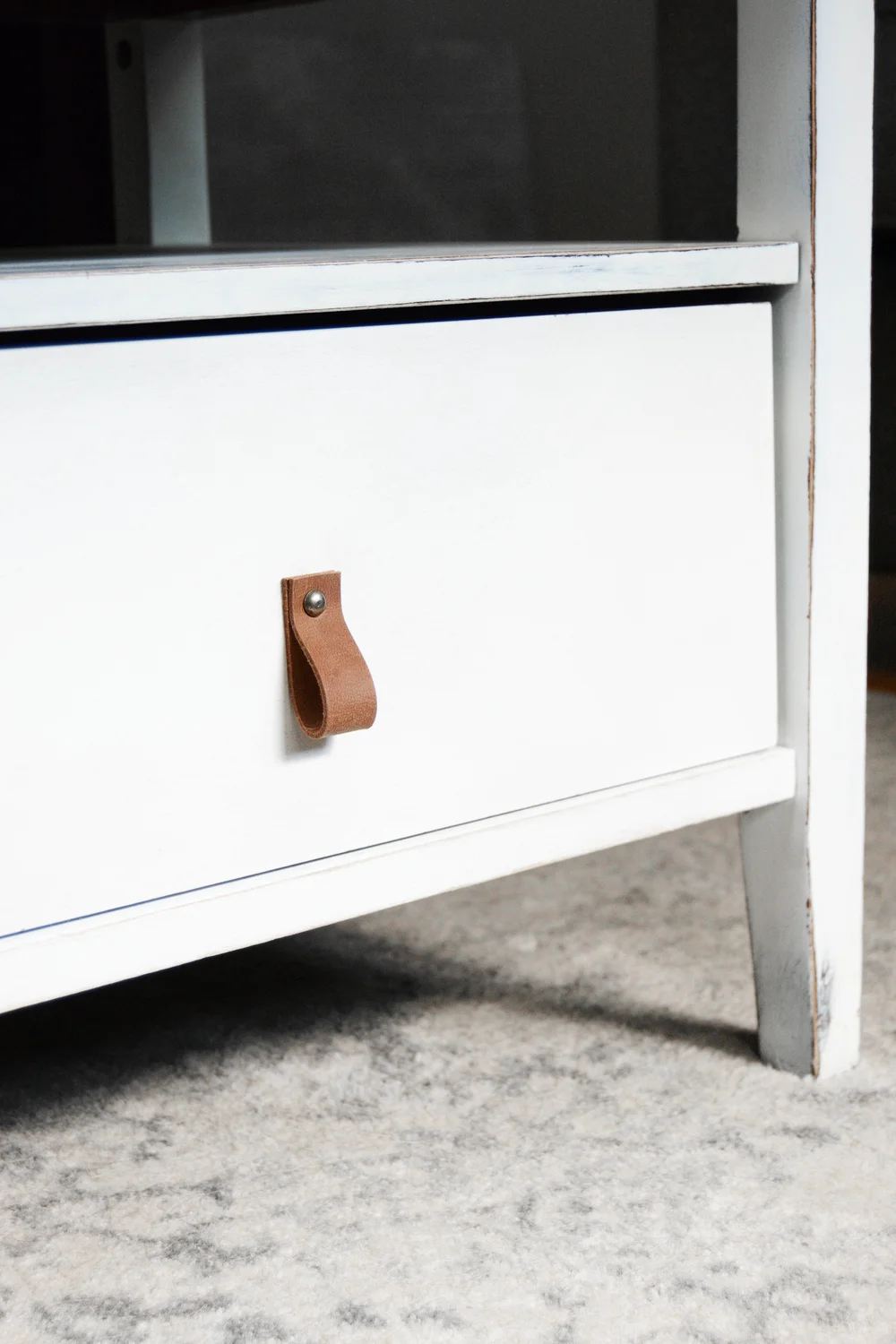 Leather Drawer Pulls  Dichotomie Studio Leather Goods