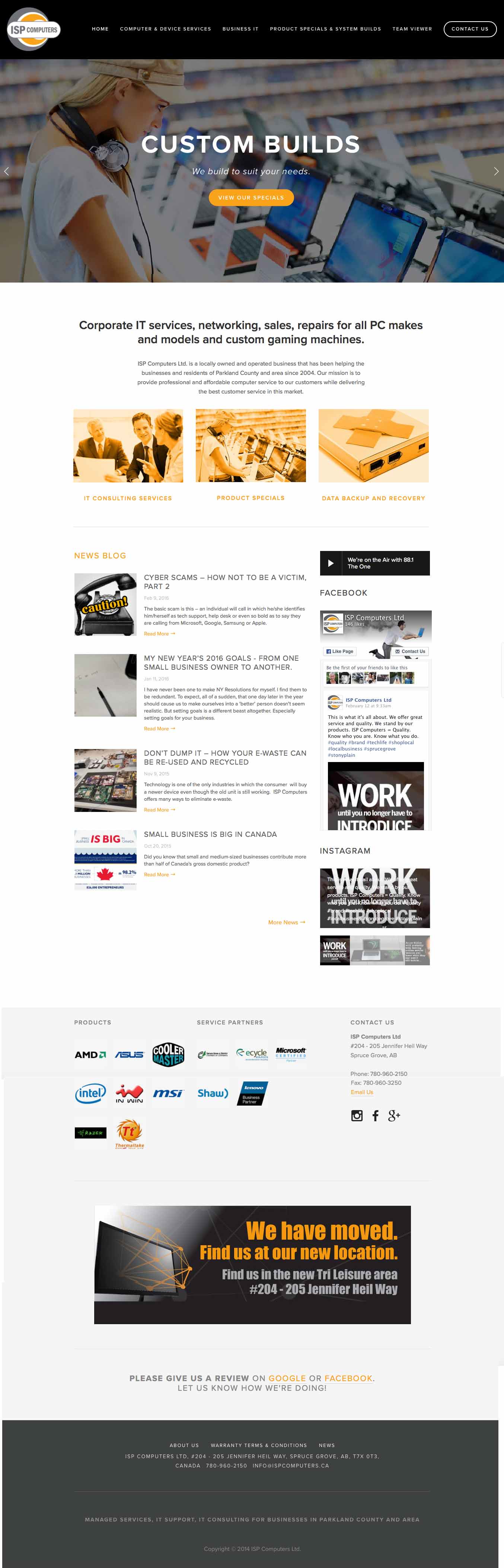 ISP Computers website