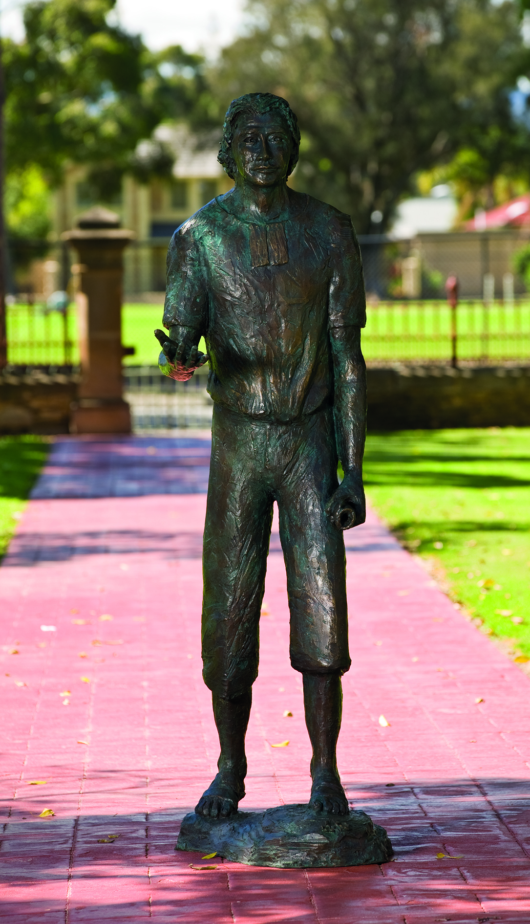 Marcellin sculpture, Pauline Clayton, Sacred Heart College, Somerton Park