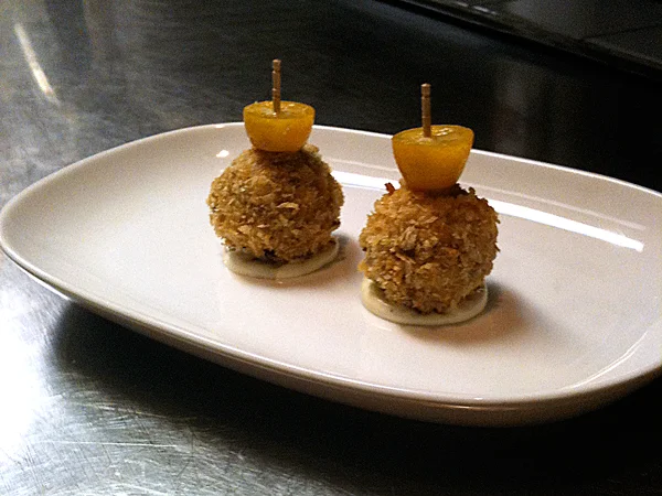 Duck Confit Croquette with Pickled Kumquat