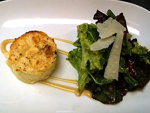 Twice Baked Goat Cheese Souffle