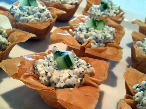 Chicken & Dill Phyllo Cups