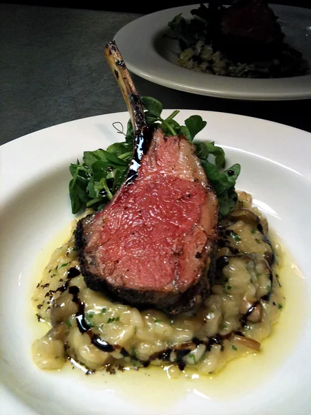 Lamb Chop & Mushroom Risotto