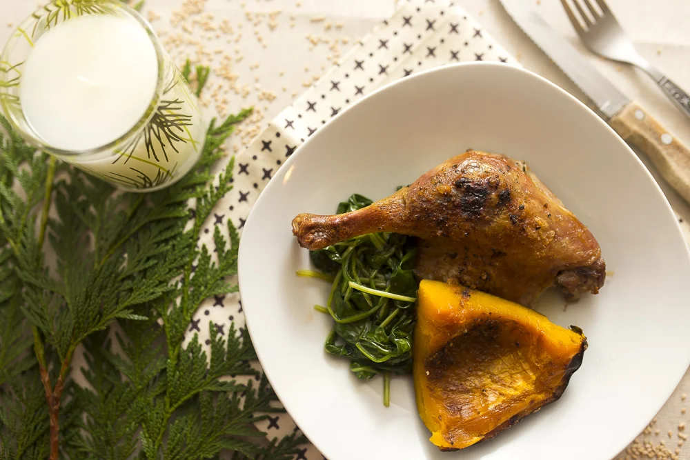 The 11th Day of Christmas: Duck Confit with Winter Greens
