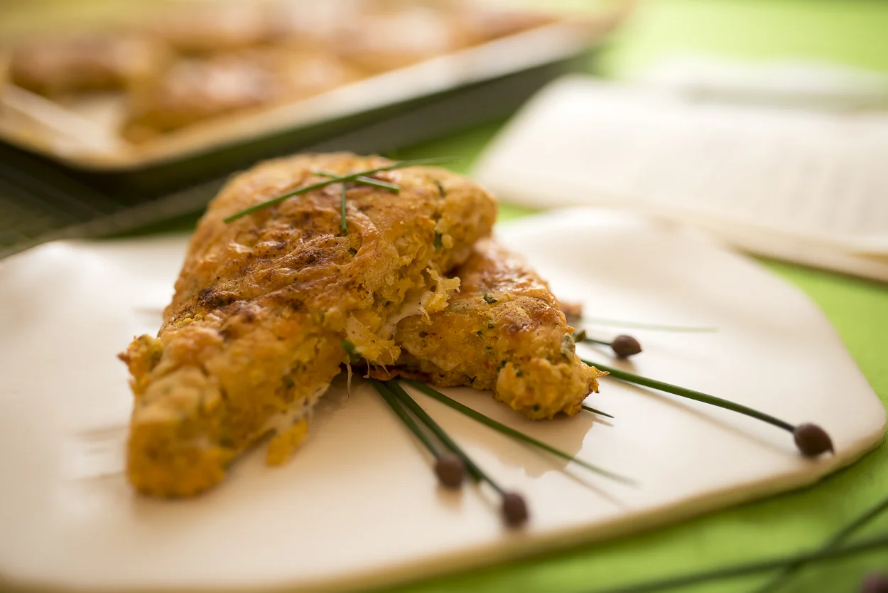 Sweet Potato Scones with Chives & Cheddar