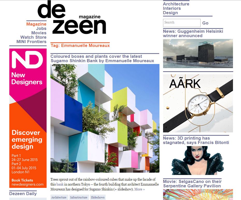 dezeen : go to listed articles