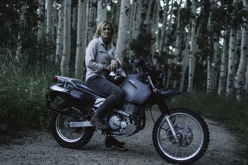 Riley Ridd: A group of girls, started by Jessica Haggett, who ride all different types of motorcycles. I started riding in Hawaii but riding here with a group of girls is a completely different experience. The first time I started riding with this group of girls, I almost started crying. It was so rad seeing all those girls up ahead of me. Last time I rode by Michelle, and I just thought I want to ride next to her all the time because our riding style is so similar. I love meeting these girls that I’m totally in love with. I love it when the men in my life drool when I’m on their bike, but I think as soon as we start getting pictures that are liked as much for girls that know how to ride and are actually riding well, as opposed to just looking sexy standing beside a bike, then we’ve accomplished something.