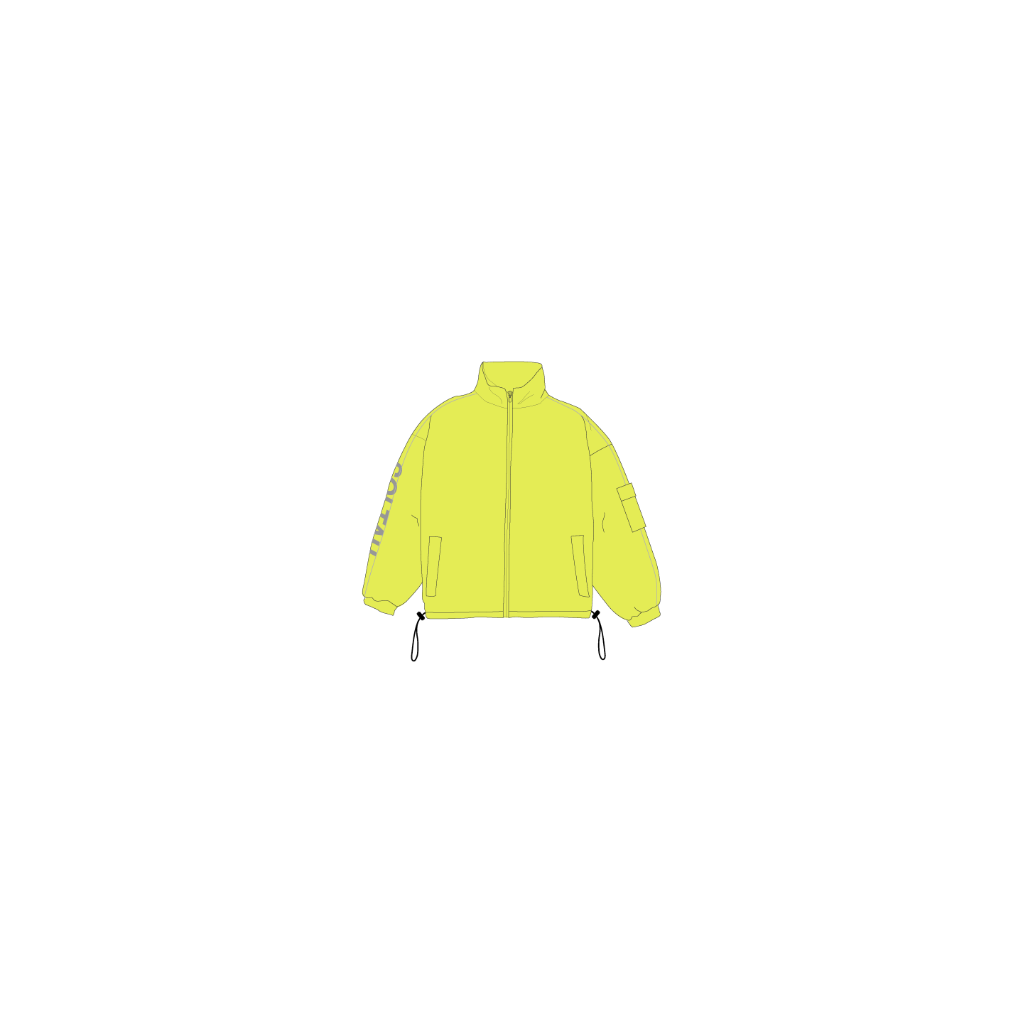 neon green track jacket
