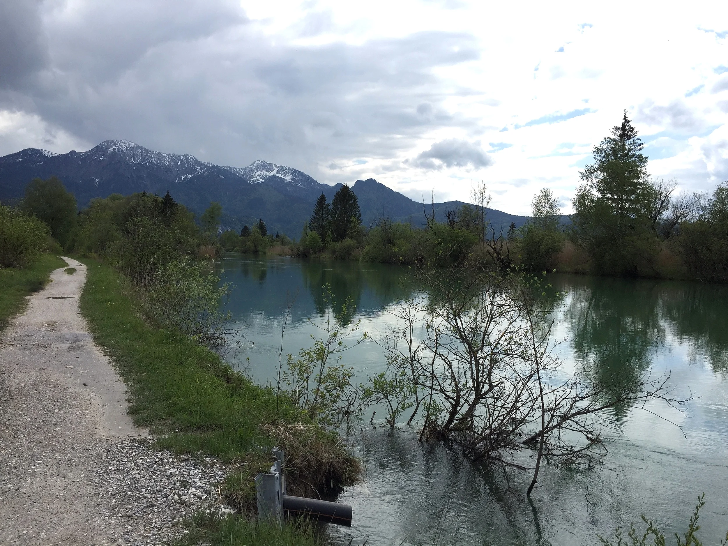 Shades of blue and green